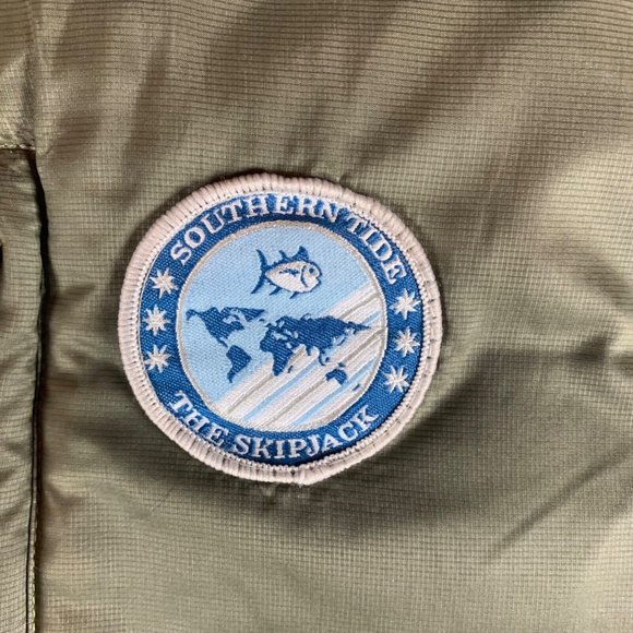 Southern Tide Men's The Skipjack Duck Down Puffer Vest Jacket Green Size S 8826 - Picture 2 of 13